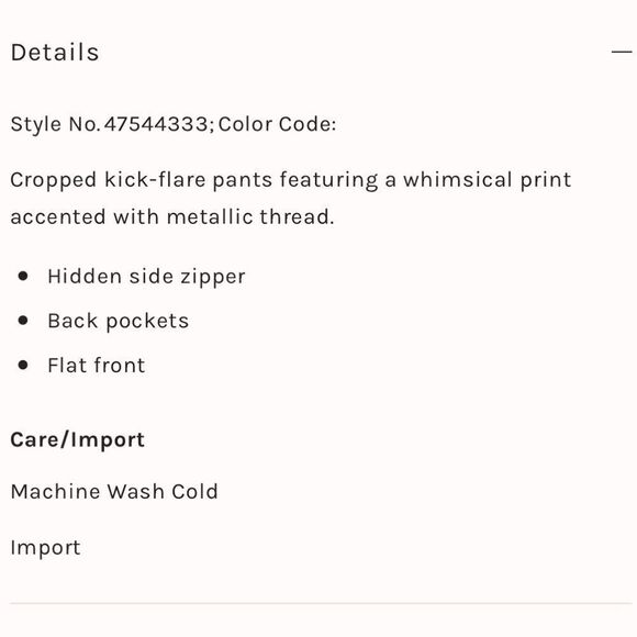 Free People Mod Crop Bootcut Pants in Metallic Black Geometric - Picture 8 of 16